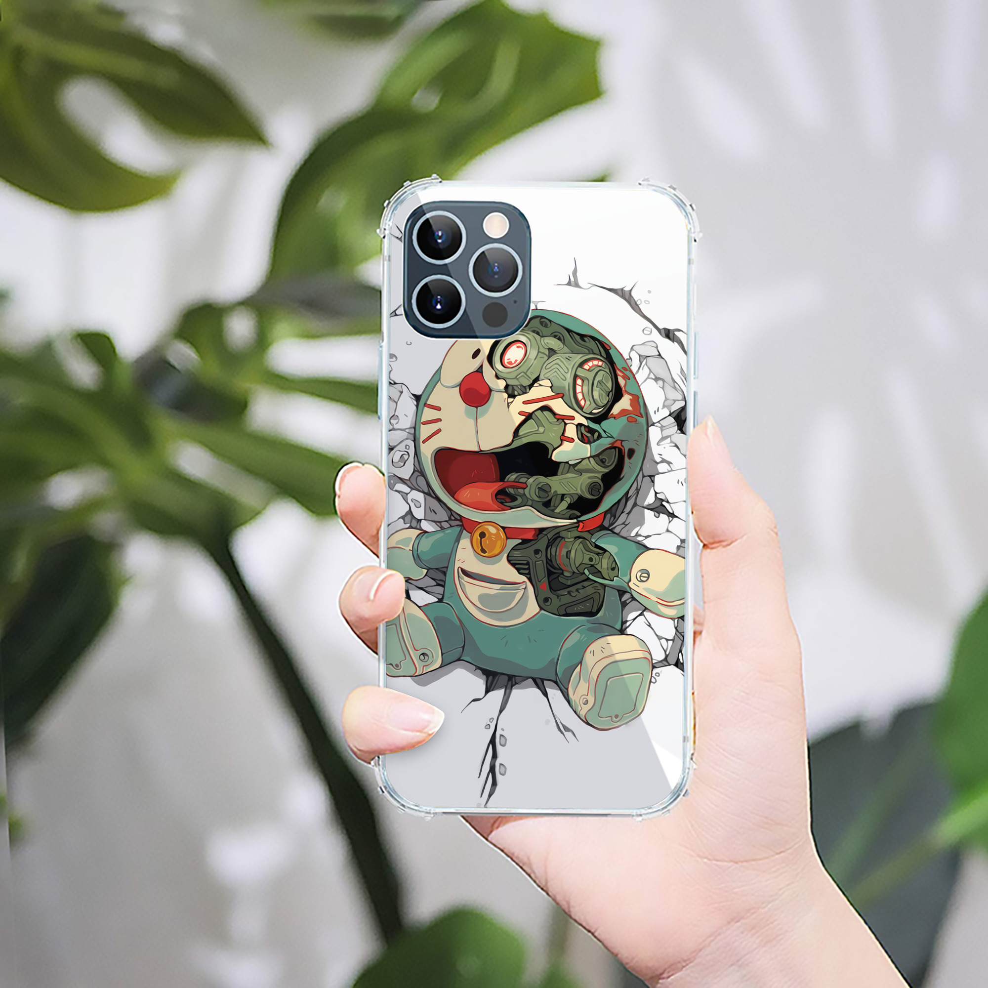 （画像用） ドラえもん Doraemon 【iPhone 12シリーズ対応】透明スマホケース（クリアソフトケース）